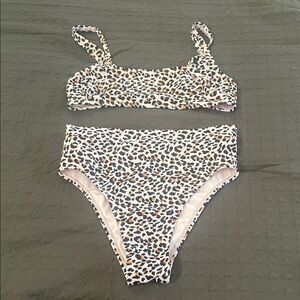 Xhilaration Leopard Print Bikini Set